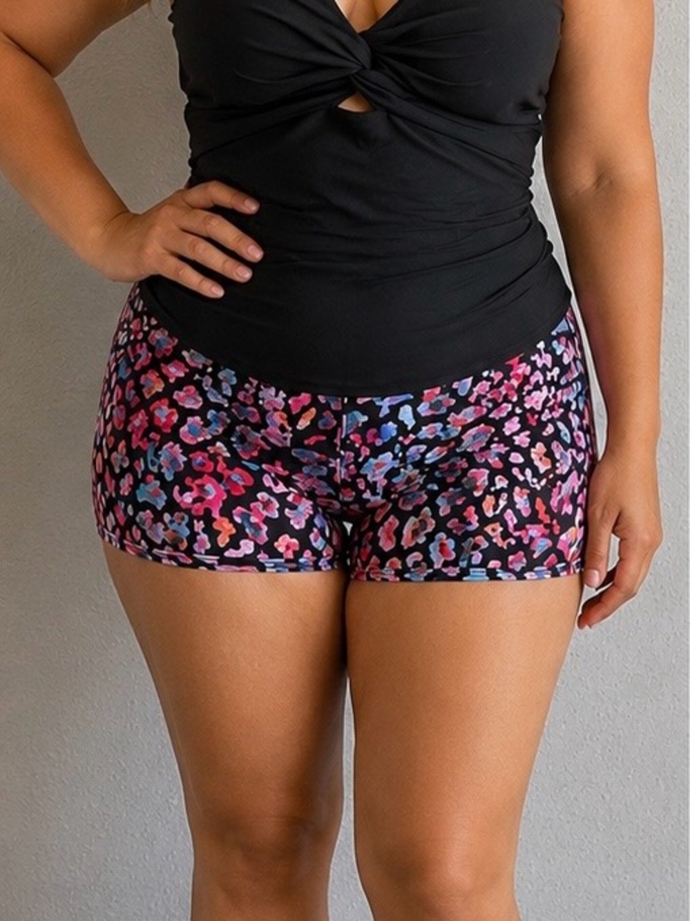 Swim shorts and blouse set